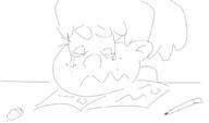 2016 artist:dawnfiend book character:lynn_loud crying looking_down pencil sketch solo tears // 1024x600 // 80.4KB