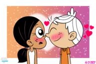 2023 artist:jamesmerca50 blushing character:lincoln_loud character:ronnie_anne_santiago eyes_closed hearts nose_to_nose open_mouth ronniecoln smiling unusual_pupils valentine's_day // 2850x1900 // 1.8MB