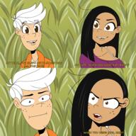 aged_up alternate_hairstyle angry artist:chillguydraws au:thicc_verse character:lincoln_loud character:ronnie_anne_santiago comic dialogue implied_incest interracial meme ronniecoln // 2550x2547 // 2.2MB