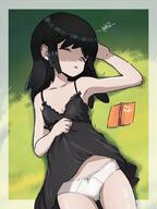 book character:lucy_loud dress_lift grass KalipoArt laying_down panties sleeping underwear // 768x1024 // 85KB
