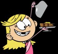 2016 character:lola_loud food holding_object looking_down pancakes smiling solo transparent_background vector_art // 1280x1180 // 289KB