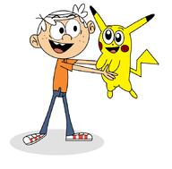 2016 character:lincoln_loud crossover pikachu pokemon // 872x860 // 33KB