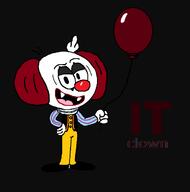 balloon character:lincoln_loud clown cosplay eso halloween it pennywise solo text // 694x700 // 26KB