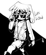 2016 artist_request black_and_white character:lori_loud looking_at_viewer military_uniform solo sunglasses text // 966x1159 // 356.6KB