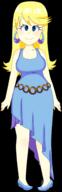 2017 alternate_outfit artist:flor character:leni_loud dress looking_at_viewer smiling solo transparent_background // 833x2589 // 700KB