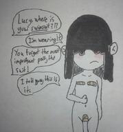 2016 artist:pb character:lucy_loud dialogue parody solo text // 955x1025 // 587KB
