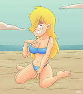 2024 artist:julex93 beach bikini character:nikki commission solo swimsuit // 3500x4000 // 3.0MB