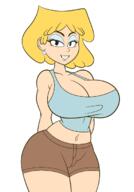 big_breasts character:lori_loud edit seductive_smile shorts smiling solo tagme thick_thighs wide_hips // 480x686 // 88KB