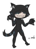 2017 animal_costume animal_ears animal_tail artist:lioxdz cat_ears character:lucy_loud claws costume fangs smiling solo // 442x599 // 14KB