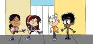 2023 artist:syfyman2xxx character:clyde_mcbride character:lincoln_loud character:ronnie_anne_santiago character:sid_chang group // 1428x684 // 65KB