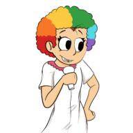 2016 artist:vinnietwotoes character:luan_loud clown comic microphone solo wig // 1280x1280 // 311KB