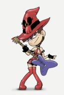 2016 boots character:luna_loud cosplay guitar hat solo thigh_boots // 882x1311 // 397KB