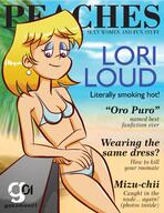2021 artist:gabomon01 bikini character:lori_loud magazine_cover solo swimsuit text // 2550x3300 // 2.9MB