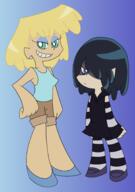 2016 character:lori_loud character:lucy_loud panty_&_stocking style_parody // 1280x1821 // 1.2MB