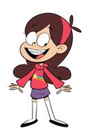 2016 artist:scobionicle99 character:mabel_pines gravity_falls headband smiling solo style_parody // 1200x1800 // 299.5KB