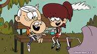 2022 character:lily_loud character:lincoln_loud character:lynn_loud holding_object ice_cream sitting // 1440x805 // 412.3KB