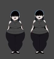 aged_up artist:chillguydraws au:thicc_verse big_ass big_breasts character:lucy_loud solo thick_thighs // 1280x1408 // 202KB