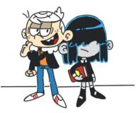 2016 artist:fullhero18 character:lincoln_loud character:lucy_loud // 600x500 // 160KB