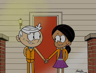 artist_request blushing character:lincoln_loud character:ronnie_anne_santiago hand_holding looking_at_another role_swap ronniecoln screenshot_redraw smiling source_request // 2048x1551 // 316.5KB