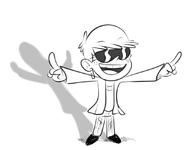 2016 artist:scobionicle99 character:luna_loud hand_gesture open_mouth parody smiling solo sunglasses tagme // 1080x842 // 165.3KB
