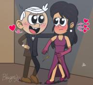 2023 artist:blazingstar933 character:lincoln_loud character:ronnie_anne_santiago dress hearts ronniecoln suit // 3250x2950 // 3.0MB
