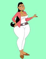 artist:chillguydraws au:thicc_verse big_breasts character:frida_casagrande solo thick_thighs wide_hips // 2550x3300 // 401KB