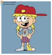 2022 amphibia artist:eagc7 character:lana_loud cosplay hands_on_hips looking_at_viewer smiling solo // 2101x2239 // 398.0KB