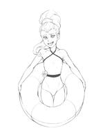 2016 artist:kyder character:luan_loud inner_tube solo swimsuit // 840x1060 // 148KB