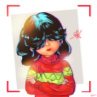 2022 alternate_outfit arms_crossed artist:malibu_hour character:lucy_loud frowning looking_at_viewer solo sweater // 2000x2000 // 2.2MB