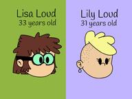 2023 aged_up artist:prU32140 character:lily_loud character:lisa_loud chibi text // 979x734 // 54KB