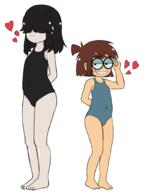 character:lisa_loud character:lucy_loud flat_chest looking_at_viewer simple_background smiling tagme // 1500x2000 // 521.2KB