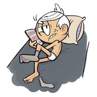 artist:dipper briefs character:lincoln_loud looking_at_viewer socks solo underwear yaoi // 450x450 // 97KB