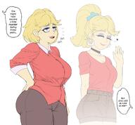 2021 age_difference aged_down big_ass big_breasts character:rita_loud hand_on_hip heart solo sweat thick_thighs waving // 1470x1365 // 534.4KB