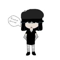 2016 beret character:lucy_loud dialogue french hands_behind_back solo talking_to_viewer text // 1000x1000 // 35KB