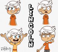 2023 artist:tifflovty character:lincoln_loud solo text // 2000x1800 // 471KB