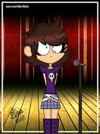 artist:mister-chocoroll1986 character:luna_loud microphone nervous solo // 900x1200 // 345.9KB