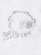 2017 artist:julex93 character:watterson dog sketch solo // 405x534 // 50KB