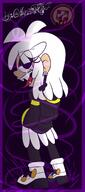 artist:marcustine character:lupa_loud looking_at_viewer looking_back ocs_only original_character rear_view sin_kids smiling solo tongue_out // 598x1343 // 104KB