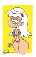 2020 aged_up american_flag american_flag_bikini artist:jose-miranda big_breasts bikini character:linka_loud cleavage looking_at_viewer smiling solo swimsuit thick_thighs wide_hips // 1000x1600 // 427.1KB
