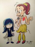 2016 artist_request character:luan_loud character:lucy_loud coloring microphone // 960x1280 // 291.9KB