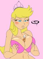 aged_up alternate_hairstyle artist:chillguydraws au:thicc_verse big_breasts blushing bra character:lincoln_loud character:lola_loud lolacoln underwear // 2400x3300 // 816KB