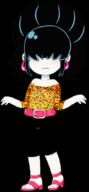 2017 alternate_hairstyle alternate_outfit artist:flor character:lucy_loud high_heels leopard_print looking_at_viewer solo transparent_background // 630x1360 // 306.5KB