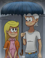 2020 aged_up artist:julex93 blushing character:lincoln_loud character:lola_loud cloud hands_together holding_object lolacoln looking_at_another looking_down looking_up rain smiling umbrella unusual_pupils // 1800x2300 // 471.3KB