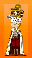 2024 aged_up alternate_outfit artist:alejindio character:lincoln_loud crown freckles king looking_at_viewer scepter smiling solo // 1280x2248 // 284KB