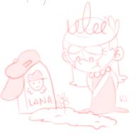2017 artist:vs_drawfag character:lola_loud comic crying grave hat looking_down sad // 582x577 // 67KB