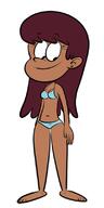 2017 aged_up artist:scobionicle99 background_character bikini character:brown_qt feet looking_down smiling solo swimsuit // 400x800 // 106.1KB