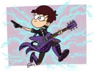2019 alternate_outfit artist:jose-miranda character:luna_loud guitar holding_object pointing pose solo // 1600x1200 // 1.1MB
