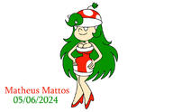2024 artist:matheus_mattos character:piranha_plant_gal solo style_parody super_mario_bros // 1113x718 // 60KB