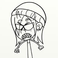 angry artist:javisuzumiya character:lina_loud love_child original_character solo tagme // 1024x1024 // 93.4KB